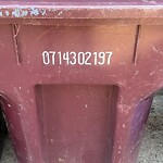 Trash Can - Replacement (Brown Can) at 400 Mill Stone Rd